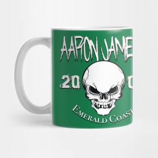 Aaron James Skull Tee Mug